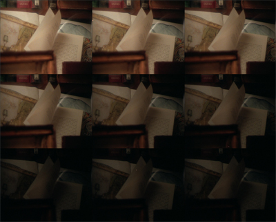 Siobhán Tattan: A Brief History of…work in progress, 2006 - 08, 16mm film transferred to DVD with text on wall (silent); courtesy the artist